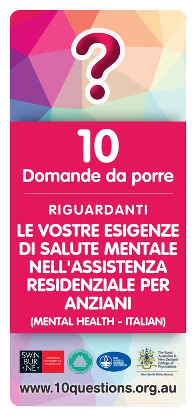 Mental health Italian leaflet