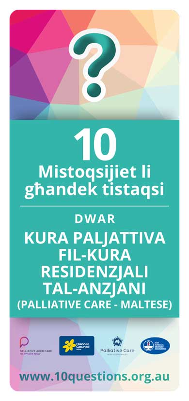 Palliative Care Maltese leaflet