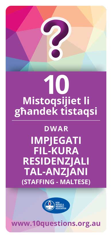 Staffing Maltese leaflet